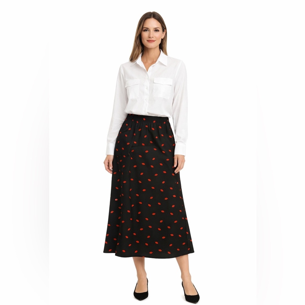 NWT Satin lips Skirt - Picture 2 of 12